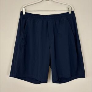 Lululemon Men's Pace Breaker Short 9" XL Linerless Navy Blue LM7BD5S